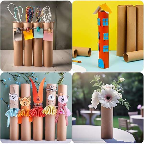 Bright Creations Cardboard Tubes - Paper Towel Rolls for Crafts - Paper Towel Cardboard Tubes - 10 in Length, 1.7 in Diameter, Brown, Pack of 24 - Image 2