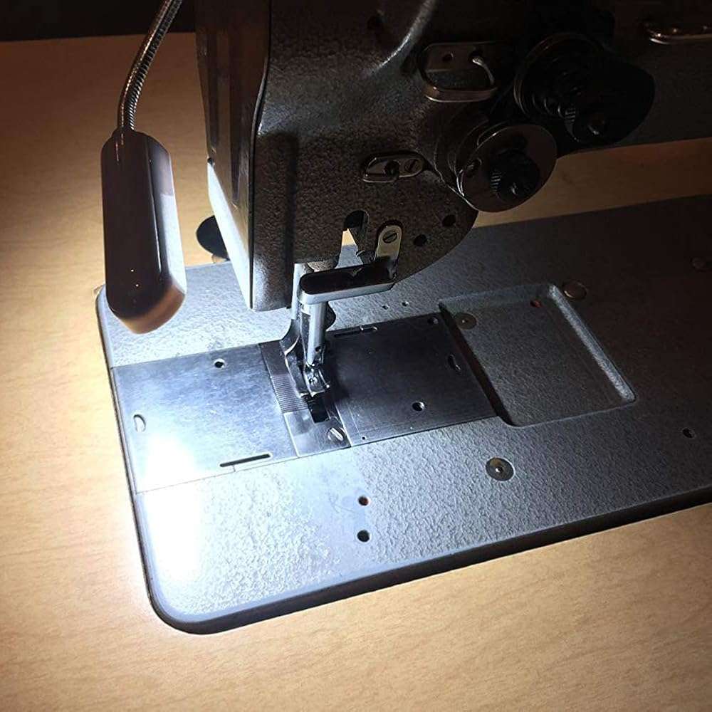 EVISWIY Sewing Machine Light LED Lighting (30LEDs) 6 Watt Multifunctional Flexible Gooseneck Arm Work Lamp with Magnetic Mounting Base for Workbench Lathe Drill Press 2 Pack Silver - Image 9