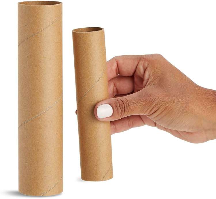 Bright Creations Paper Towel Tubes - 50-Pack Brown Cardboard Tubes, 2 Sizes (1.2 x 6 in & 1.7 x 7.5 in) - Cardboard Roll Crafts & DIY Art Projects - Image 7