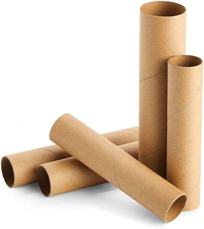 Bright Creations Paper Towel Tubes - 50-Pack Brown Cardboard Tubes, 2 Sizes (1.2 x 6 in & 1.7 x 7.5 in) - Cardboard Roll Crafts & DIY Art Projects - Image 8