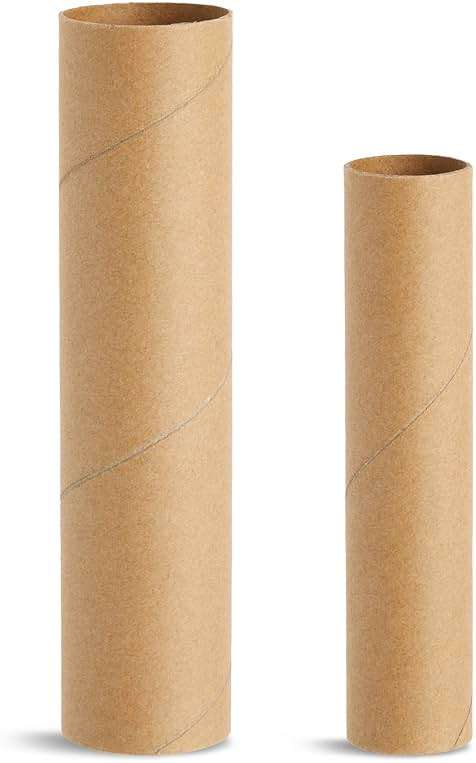 Bright Creations Paper Towel Tubes - 50-Pack Brown Cardboard Tubes, 2 Sizes (1.2 x 6 in & 1.7 x 7.5 in) - Cardboard Roll Crafts & DIY Art Projects - Image 9