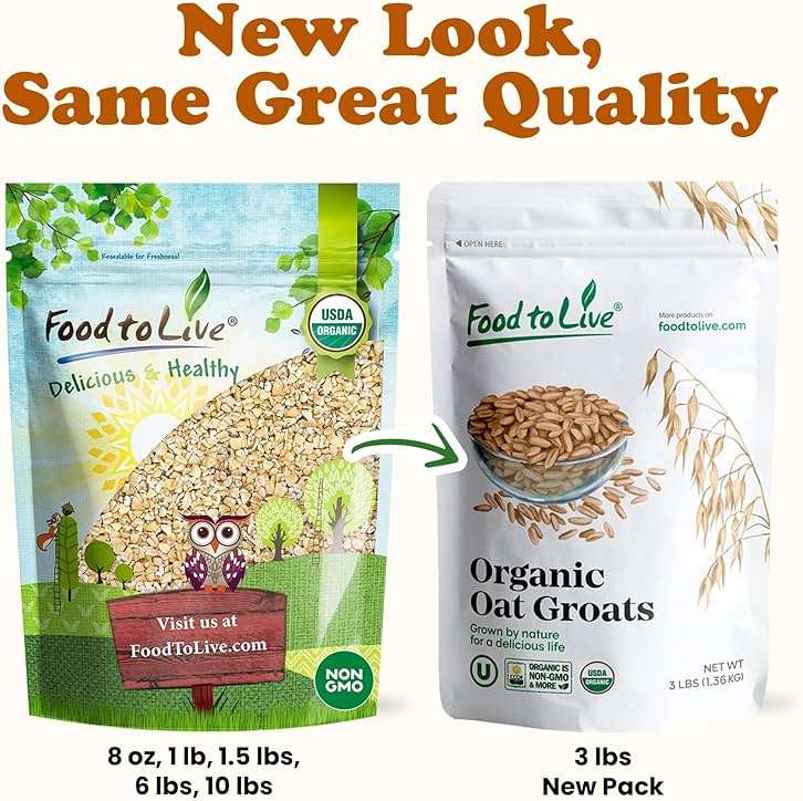 Food to Live Organic Steel Cut Oats, 10 Pounds – 100% Whole Grain Irish Oats, Non-GMO Cereal, Non-Irradiated, Vegan, Bulk, Product of the USA - Image 8