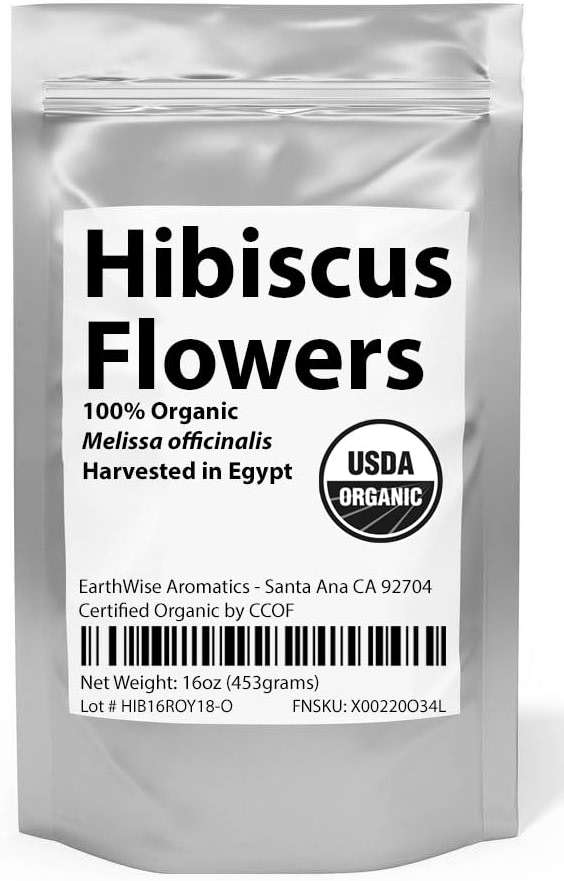 Organic Hibiscus Flowers - 1 lb (16oz) - Herbal Tea - 100% Certified Organic - Flor de Jamaica - Agua Frescas - EarthWise Aromatics - Image 5