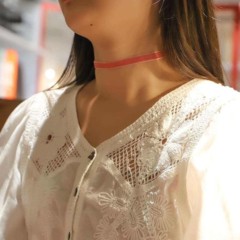 Manfnee Choker Necklace Set Gothic Choker Tattoo Vevelt Classical Choker for Women. - Image 5