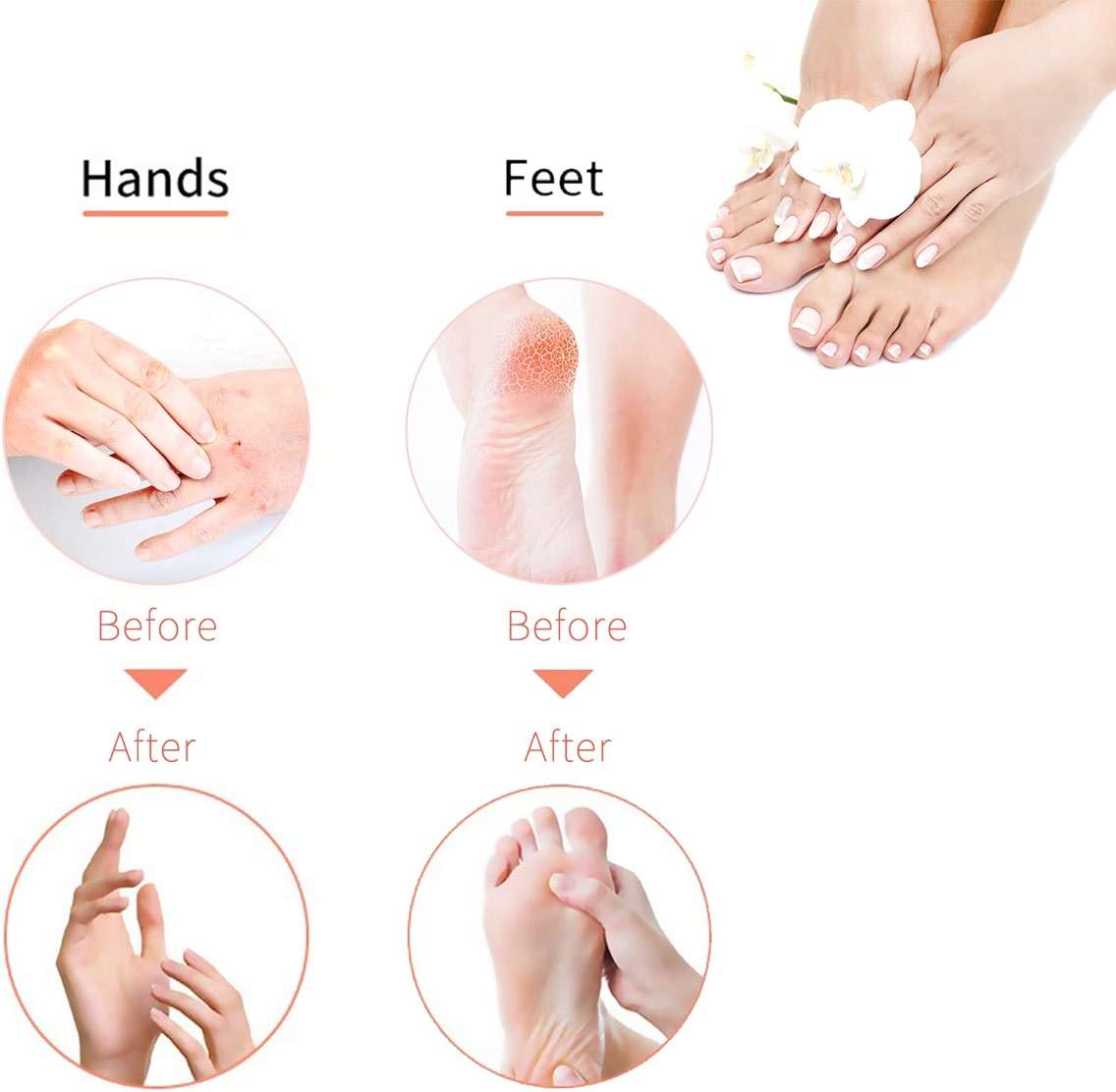 Charmyth Liners Hand or Foot Disposable Thermal Heated Mitt Liners Paraffin Bath Treatments Bags Plastic Liner Socks and Gloves for Hot Wax Therapy (100) - Image 5