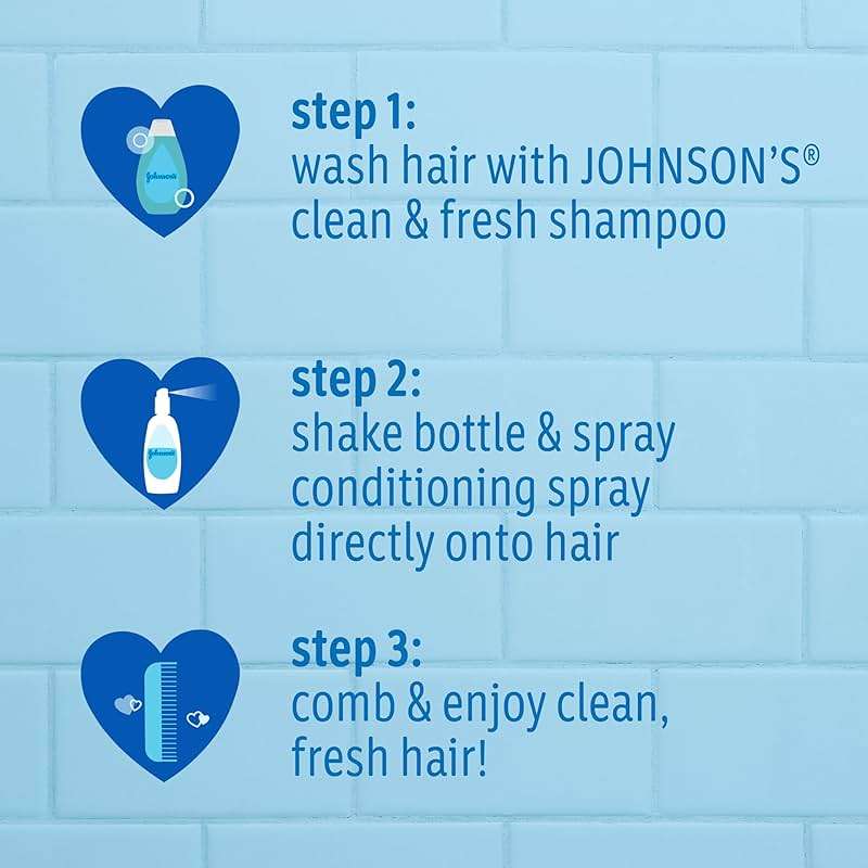 Johnson's Clean & Fresh Children's Shampoo & Body Wash, 2-in-1 Daily Hair & Body Wash for Kids & Toddlers Gently Cleanses Developing Hair, 13.6 fl. oz - Image 2