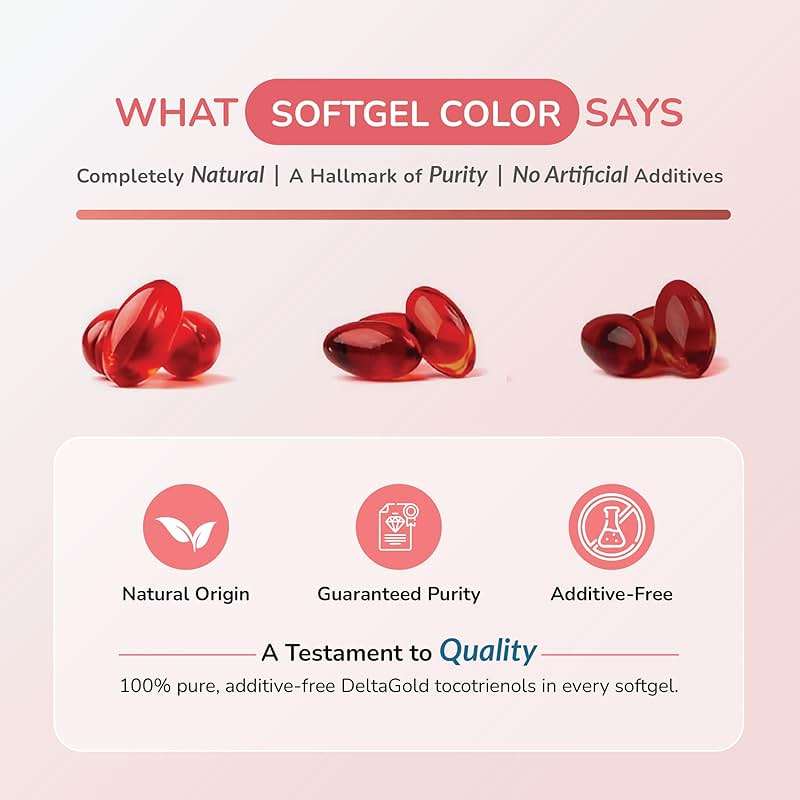 WELLNESS EXTRACT Eannatto Tocotrienols Vitamin E Supplements Tocopherol Free, Non-GMO, Gluten Free & Antioxidant (125MG 60 Softgels) - Image 8