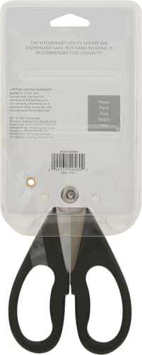 KitchenAid All Purpose Kitchen Shears with Protective Sheath Durable Stainless Steel Scissors, Dishwasher Safe, Soft Grip Comfort Handle, 8.72 Inch, Black - Image 5