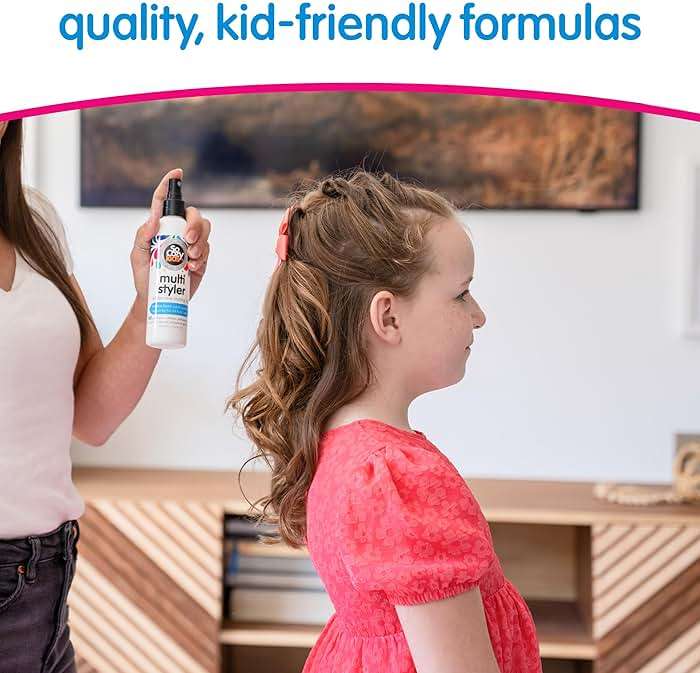 SoCozy Multi Styler, Styling Hair Spray for Kids, Safe for Everyday Use (5.2 Fl Oz) Holds Like a Light Gel, Gentle Formula with Quinoa, Vitamin B5 & Aloe, No Parabens, Sulfates or Synthetic Colors - Image 4