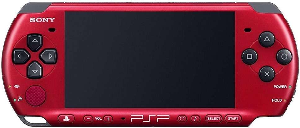 Sony Playstation Portable PSP 3000 Series Handheld Gaming Console System (Red/Black) (Renewed) - Image 1