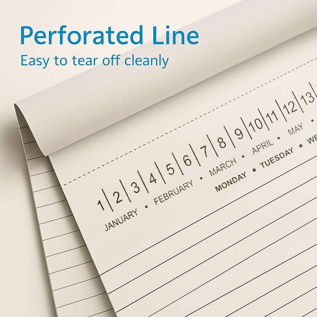 Mymazn Legal Pads 8.5 x 11 with Date on Top, Narrow Ruled, White Note Pads College Ruled Writing Tablets for Office, School, 50 Sheets, 3 Pack - Image 4