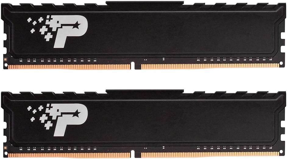 Patriot Memory Signature Premium DDR4 32GB (2x16GB) 2666MHz (PC4-21300) UDIMM Kit with Heatshield PSP432G2666KH1 - Image 1