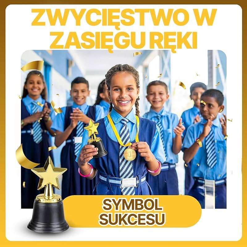 Bedwina Star Trophy Award - (Pack of 12) Bulk - 4.5 Inch Gold Trophies for Kids Awards, Choice Prizes for Adults, Winner Competitions, Sports Events, Party Decorations, Teachers and Party Favors - Image 4