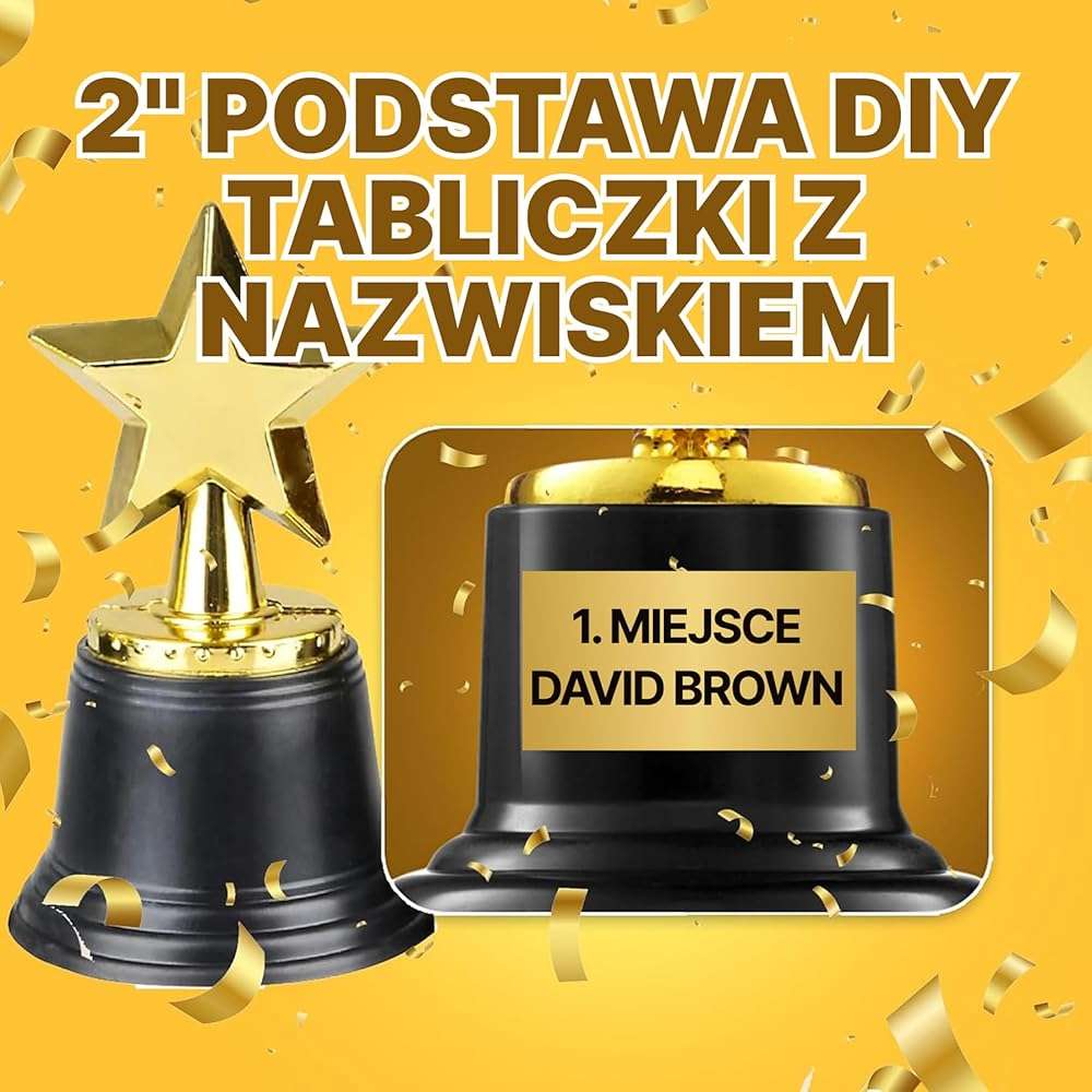 Bedwina Star Trophy Award - (Pack of 12) Bulk - 4.5 Inch Gold Trophies for Kids Awards, Choice Prizes for Adults, Winner Competitions, Sports Events, Party Decorations, Teachers and Party Favors - Image 7