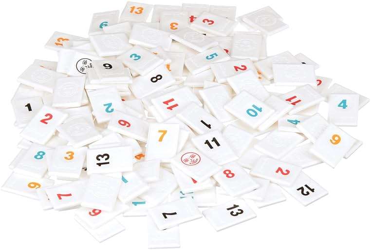 Rummikub Six Player Edition - The Classic Rummy Tile Game - More Tiles and More Players for More Fun! by Pressman , Blue - Image 3