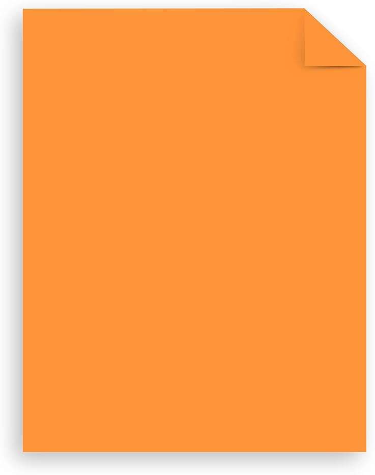 Astrobrights Mega Collection, Colored Paper, Bright Orange, 625 Sheets, 24 lb/89 gsm, 8.5" x 11" - MORE SHEETS! (91619) - Image 3