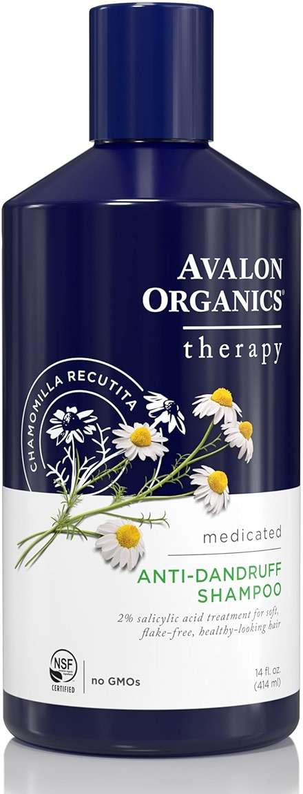 Avalon Organics Therapy Medicated Anti-Dandruff Shampoo for Soft, Flake-Free Hair, 14 Fluid Ounces - Image 1