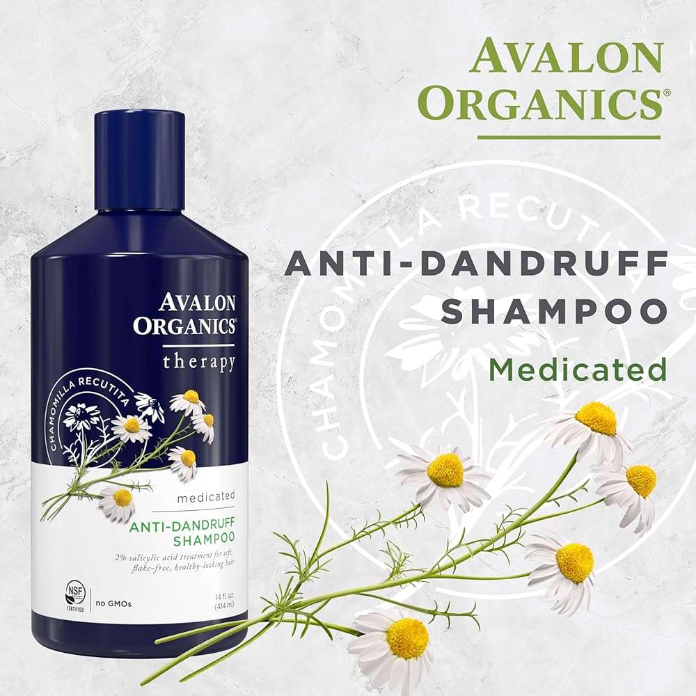 Avalon Organics Therapy Medicated Anti-Dandruff Shampoo for Soft, Flake-Free Hair, 14 Fluid Ounces - Image 2