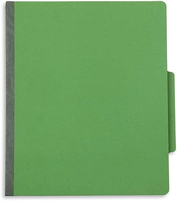10 Green Classification Folders, 2 Divider, 2 Inch Expansions, Durable 2 Prongs Designed to Organize Standard Medical Files, Law Client Files, Office Reports, Letter Size, Green, 10 Pack - Image 4