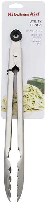 KitchenAid Stainless Steel Utility Tongs, 12 Inch - Image 3