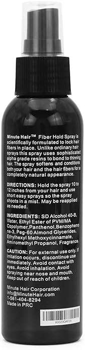 Fiber Lock Hair Spray by Minute Hair - Best Spray to Hold Hair Fibers In Place. Amazing Price. - Image 2