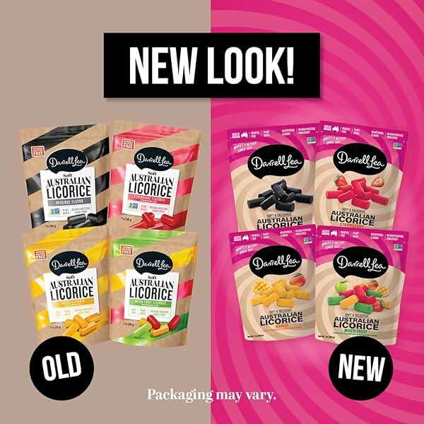 Darrell Lea Soft Australian Licorice, Non-GMO, No Palm Oil, Vegetarian Friendly, No High Fructose Corn Syrup, Soft & Chewy Licorice Candy, Made in Australia (Mixed Fruit, 7 Ounce (Pack of 1)) - Image 6