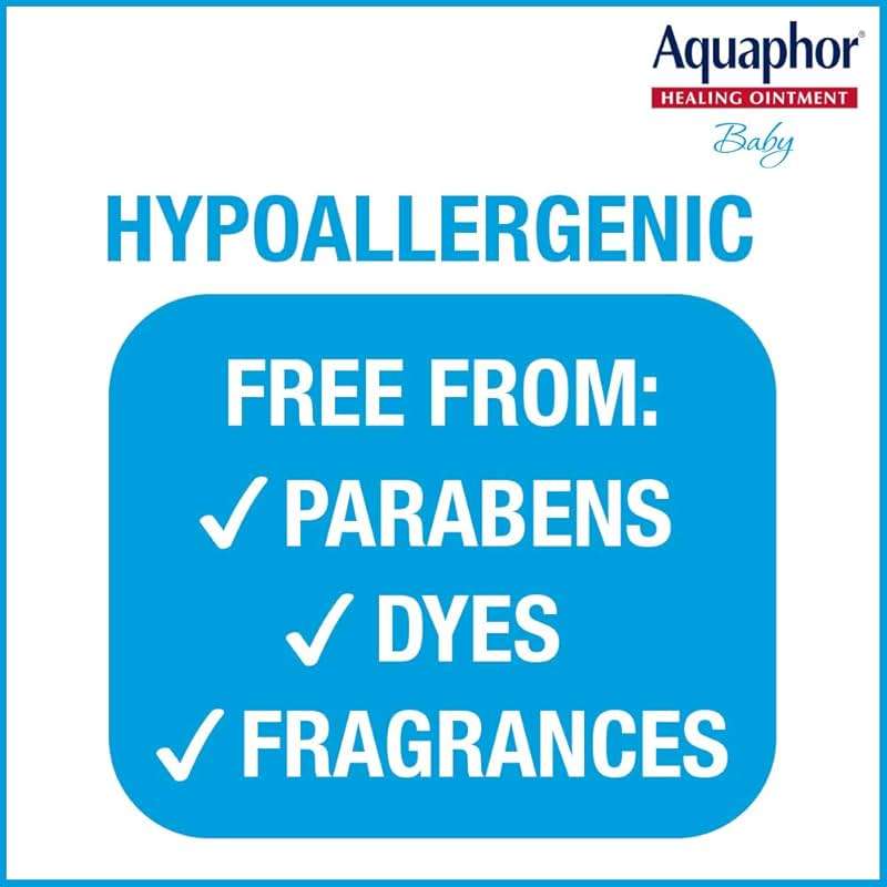 Aquaphor Baby Healing Ointment (14 Oz) + 3-in-1 Diaper Rash Cream (3.5 Oz), Hypoallergenic and Fragrance Free Skin Care Set for Babies - Image 4