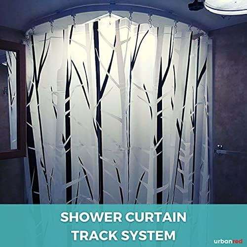 UrbanRed Flexible Bendable Ceiling Curtain Track, 16.4 ft (5 m), Mount for Rail with Curtain Tracks System, Room Divider, Curtains Rod, RV Ceiling Track for Curtains, White - Image 8