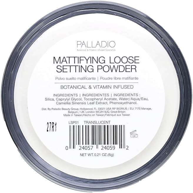 Palladio 4 Ever+Ever Mattifying Loose Setting Powder (Mattifying Powder) - Image 2