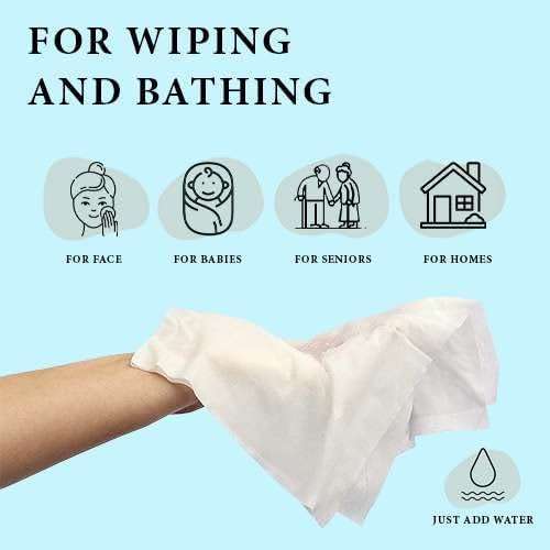 Disposable Dry Wipes, 100 Pack – Ultra Soft Non-Moistened Cleansing Cloths for Adults, Incontinence, Baby Care, Makeup Removal – 9.5" x 13.5" - Hospital Grade, Durable – by ProHeal - Image 4