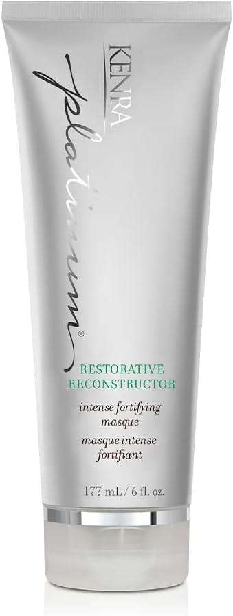 Kenra Platinum Restorative Reconstructor | Ultra Fortifying Treatment | Restores Broken Hair Bonds From Within | Provides Intense Fortification, Elasticity, & Suppleness | All Hair Types | 6 fl. oz - Image 1