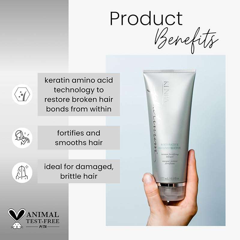 Kenra Platinum Restorative Reconstructor | Ultra Fortifying Treatment | Restores Broken Hair Bonds From Within | Provides Intense Fortification, Elasticity, & Suppleness | All Hair Types | 6 fl. oz - Image 2