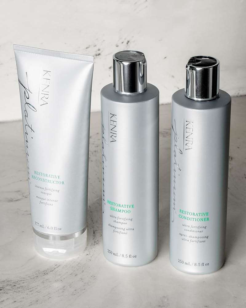 Kenra Platinum Restorative Reconstructor | Ultra Fortifying Treatment | Restores Broken Hair Bonds From Within | Provides Intense Fortification, Elasticity, & Suppleness | All Hair Types | 6 fl. oz - Image 5