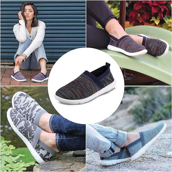 Isotoner Women's Lightweight and Breathable Elastic Knit Slip-on Shoe - Image 4