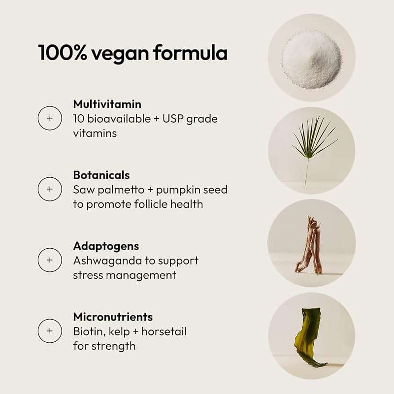 Moon Juice SuperHair Hair Growth Vitamins for Women & Men with Biotin & Saw Palmetto - Clinical Strength Multivitamin Hair Supplement for Healthier, Stronger, Thicker Hair, 120 Capsules - 30 Servings - Image 5