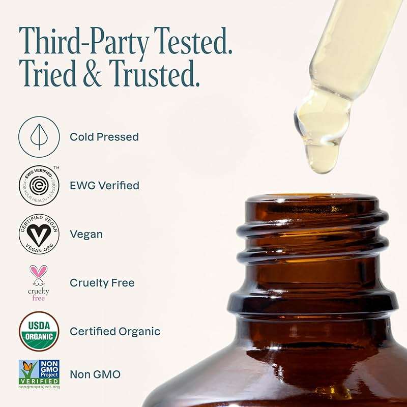 Cliganic Organic Argan Oil, 100% Pure - for Hair, Face & Skin | Cold Pressed Carrier Oil - Image 5