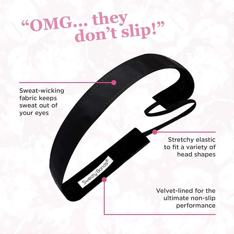 Sweaty Bands Womens Girls Headband - Non-Slip, Velvet-Lined Jeweled Hairband - Bling It Bronzed Goddess 5/8-Inch - Image 8