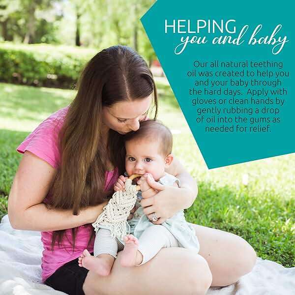 Certified Organic Teething Oil - Ease Teething Discomfort & Sore Gums Quickly & Effectively - Natural Vegan Botanical Ingredients - 2 oz Bottle with Glass Dropper - Baby Teething Relief - Image 5