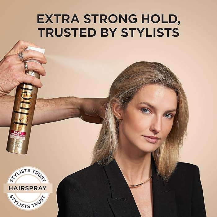 L'Oreal Paris Elnett Classic Hairspray, Suitable for Color Treated Hair, up to 72HR Extra Strong Hold Formula with Humidity Resistant Frizz Control, Hairspray with Soft Brushable Finish, 11 oz, 2 Pack - Image 3