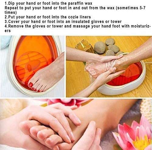 Paraffin Bath Liners for Foot Pedicure Hot Spa Wax Treatment, Larger Thicker Thermal Therapy Feet Covers Bags Plastic Socks Liners - Image 5