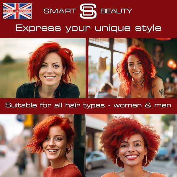 Smart Beauty Red Hair Dye with Plex Anti-Breakage Technology Protecting and Restoring Hair Structure, Plum Color, Vegan and Cruelty-Free - Image 4
