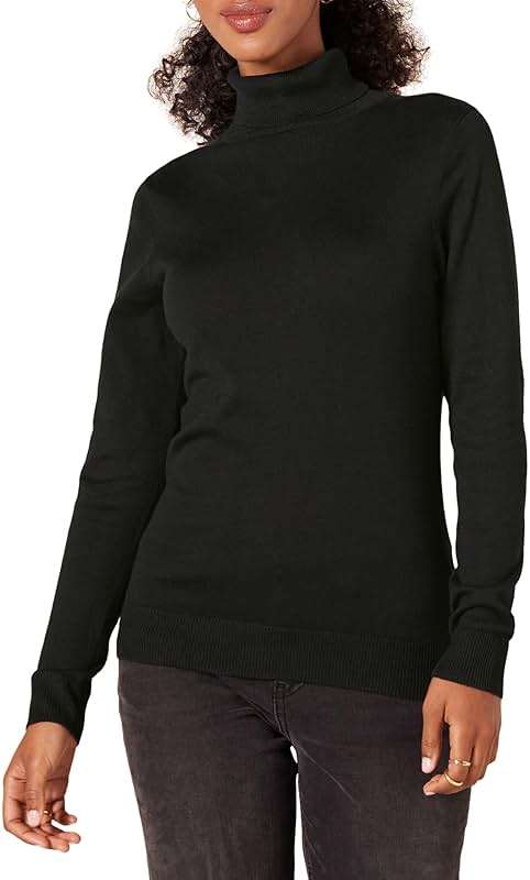 Amazon Essentials Womens Classic-Fit Lightweight Long-Sleeve Turtleneck Sweater (Available in Plus Size) - Image 1