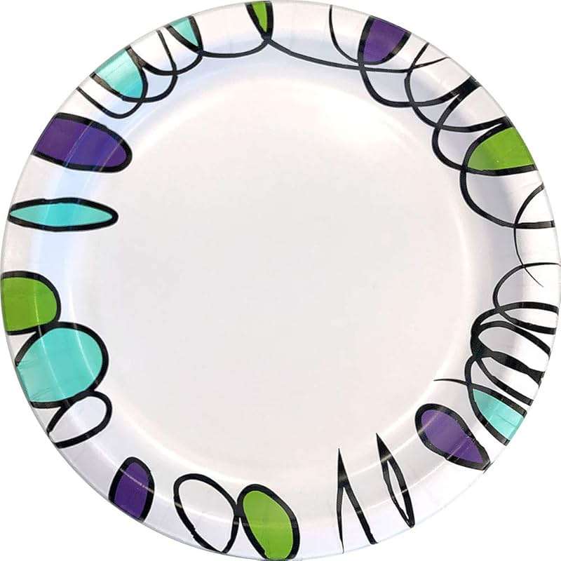 Amazon Basics Ultra Paper Plates, 8.62 Inch, Disposable, 880 Count (4 Pack of 220), Packaging May Vary - Image 3