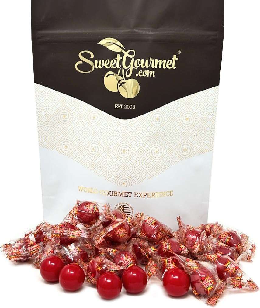SweetGourmet Medium Fireballs Candy | Nuclear Fire Blast | Extremly Spicy Wrapped Hard Candy | 2 Pounds - Image 5