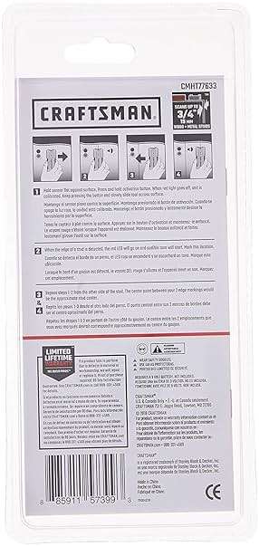 CRAFTSMAN Stud Finder, 3/4-Inch Depth (CMHT77633) - Image 7