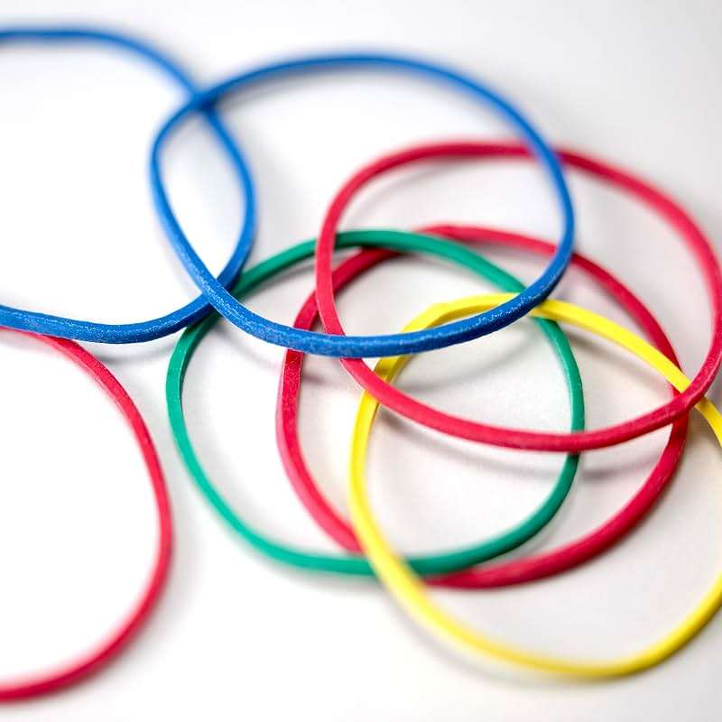 Officemate Assorted Size and Color Rubber Bands, 4 oz (82025), 0.05 x 5.75 x 1.75 inches, Assorted - Image 8