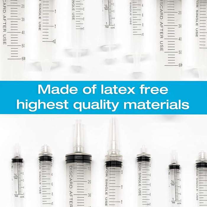 3ml Syringe Without Needle Luer Lock 100 Pack by Tilcare - Sterile Plastic Medicine Droppers for Children, Pets or Adults – Latex-Free Oral Medication Dispenser - Syringes for Glue and Epoxy - Image 7