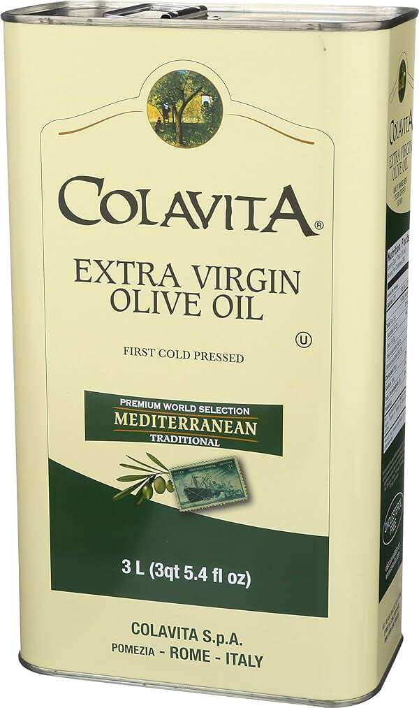 Colavita Mediterranean Extra Virgin Olive Oil, 101.4 oz Tin - Image 5