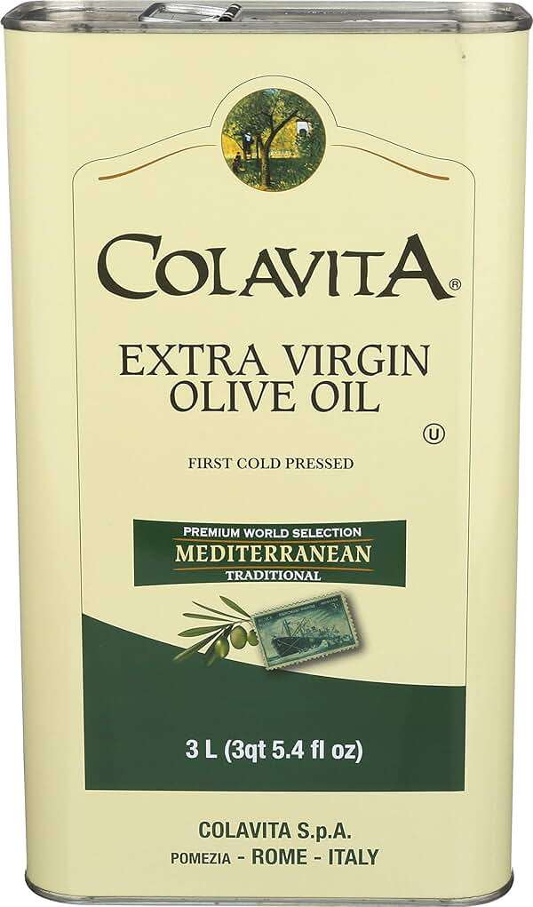 Colavita Mediterranean Extra Virgin Olive Oil, 101.4 oz Tin - Image 6