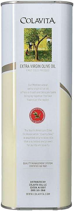 Colavita Mediterranean Extra Virgin Olive Oil, 101.4 oz Tin - Image 10